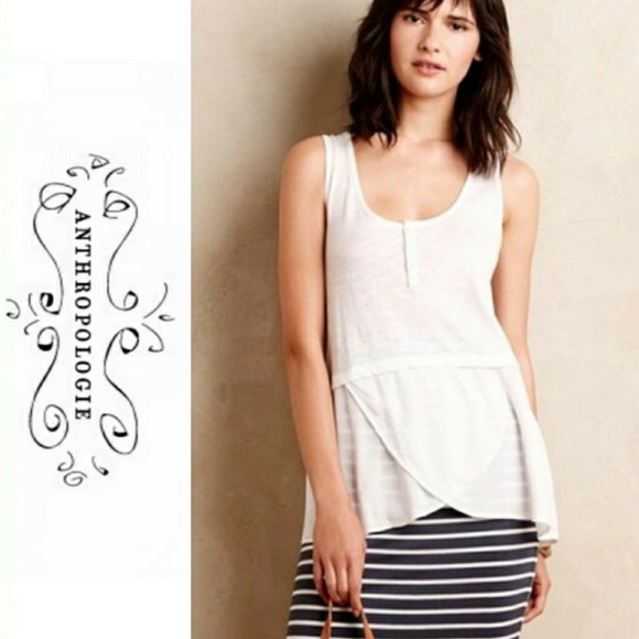 Anthropologie Tops - ❣️ Anthropologie Signe Henley Tank